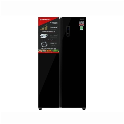 Tủ lạnh Sharp Inverter 442 lít Side By Side SJ-SBX440VG-BK