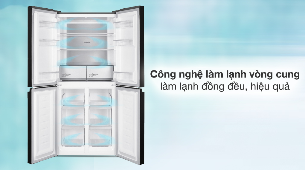 Tủ lạnh Hitachi Inverter 466 lít Multi Door HR4N7522DSDXVN - Công nghệ làm lạnh 